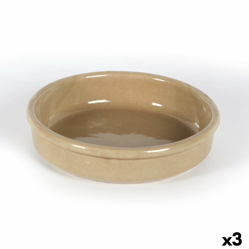 Teglia Anaflor Barro Anaflor Marrone Ceramica Ø 21 cm (3 Unità) Teglia Anaflor Barro Anaflor Marrone Ceramica Ø 21 cm (3 Unità)