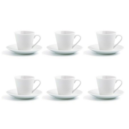 Set di Tazze da Caffè Quid Revova (12 pcs) Ceramica Trasparente 6 Unità (9 cl)