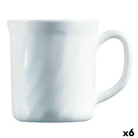 Tazza Luminarc Trianon Bianco Vetro 290 ml (6 Unità) (Pack 6x)