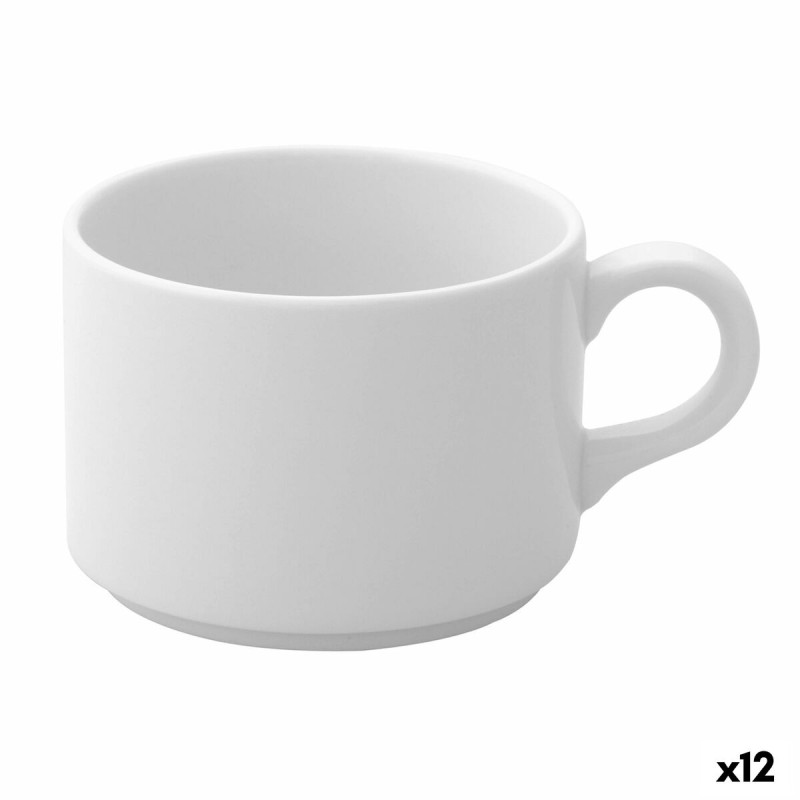 Tazza di caffè e tè Ariane Prime Bianco 230 ml (12 Unità) Tazza di caffè e tè Ariane Prime Bianco 230 ml (12 Unità)