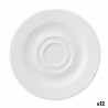 Piatto Ariane Prime Espresso Ceramica Bianco 13 cm (12 Unità)