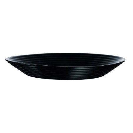 Piatto Fondo Luminarc Harena Nero Vetro (Ø 23,5 cm) (24 Unità)