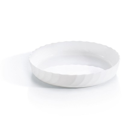Teglia da Cucina Luminarc Trianon Ovale Bianco Vetro (Ø 26 cm) (6 Unità)