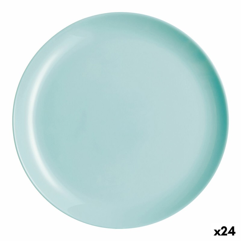 Piatto da pranzo Luminarc Diwali Turquesa Turchese Vetro 25 cm (24 Unità) Piatto da pranzo Luminarc Diwali Turquesa Turchese Vetro 25 cm (24 Unità)