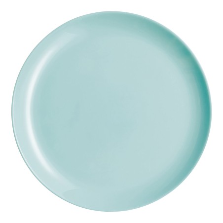 Piatto da pranzo Luminarc Diwali Turquesa Turchese Vetro 25 cm (24 Unità)