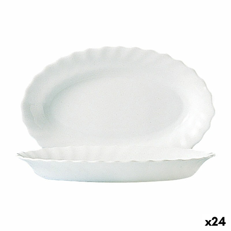 Teglia da Cucina Luminarc Trianon Bianco Vetro (22 cm) (24 Unità) Teglia da Cucina Luminarc Trianon Bianco Vetro (22 cm) (24 Unità)