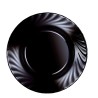 Piatto Fondo Luminarc Trianon Nero Vetro (ø 22,5 cm) (24 Unità)