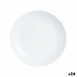 Piatto da Dolce Luminarc Diwali Bianco Vetro 19 cm (24 Unità)