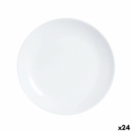 Piatto da Dolce Luminarc Diwali Bianco Vetro 19 cm (24 Unità)