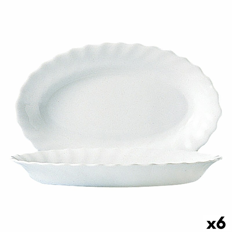 Teglia da Cucina Luminarc Trianon Bianco Vetro (Ø 35 cm) (6 Unità) Teglia da Cucina Luminarc Trianon Bianco Vetro (Ø 35 cm) (6 Unità)