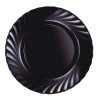 Piatto da pranzo Luminarc Trianon Black Nero Vetro Ø 24,5 cm (24 Unità)