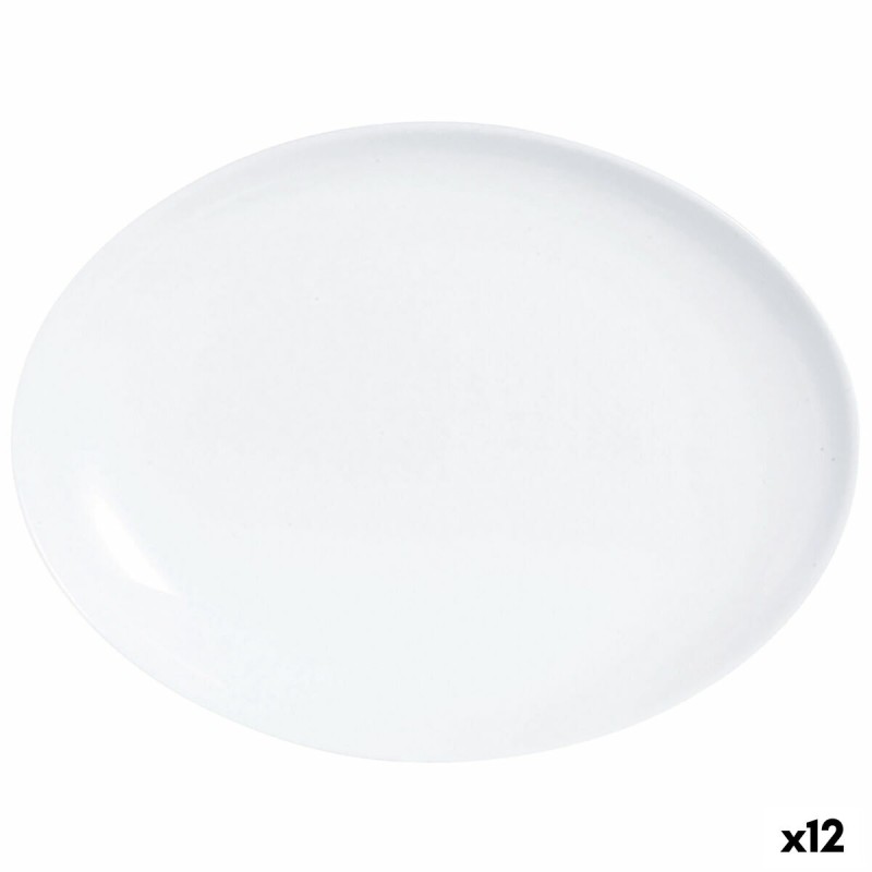 Teglia da Cucina Luminarc Diwali Ovale Bianco Vetro (33 x 25 cm) (12 Unità) Teglia da Cucina Luminarc Diwali Ovale Bianco Vetro (33 x 25 cm) (12 Unità)