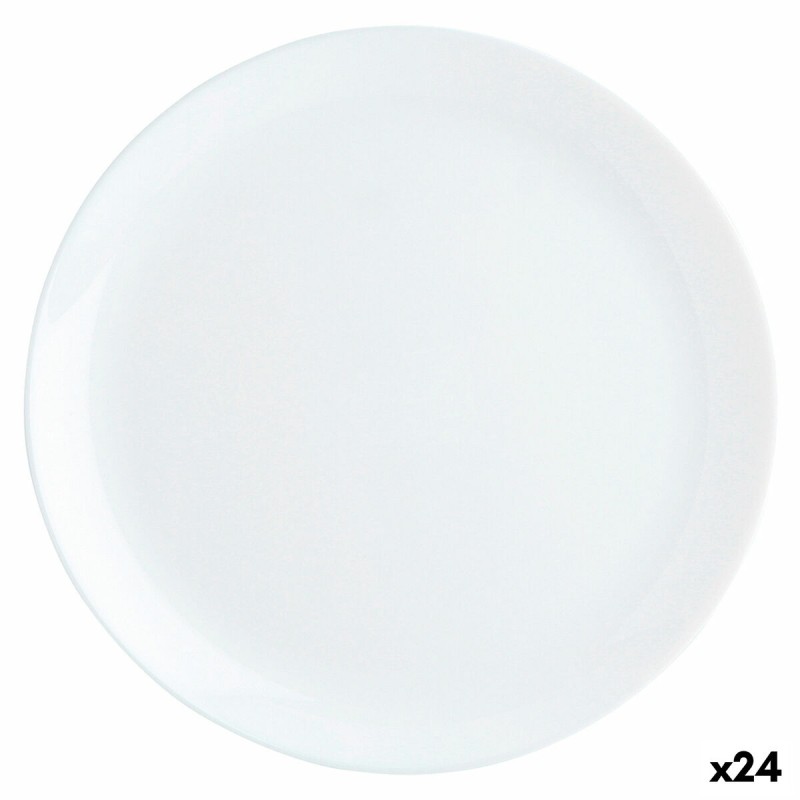 Piatto da pranzo Luminarc Diwali Bianco Vetro Ø 27 cm (24 Unità) Piatto da pranzo Luminarc Diwali Bianco Vetro Ø 27 cm (24 Unità)