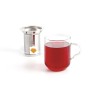 Tazza con Filtro per Infusioni Quid Serenia Trasparente Vetro Acciaio inossidabile 350 ml (12 Unità)