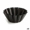 Stampo per Budino Quid Sweet Grey Nero Metallo (12 Unità)