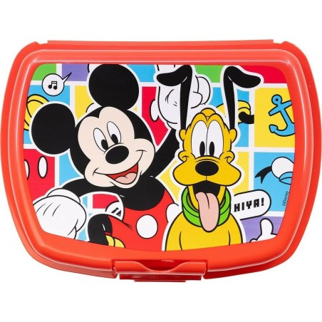 Portamerenda Mickey Mouse CZ11370 Rosso Plastica