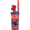 Bicchiere con Cannuccia Spider-Man CZ11338 3D