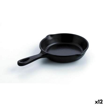 Padella per Servire Aperitivi Quid A'bordo Nero Plastica (12 Unità) (Pack 12 x)