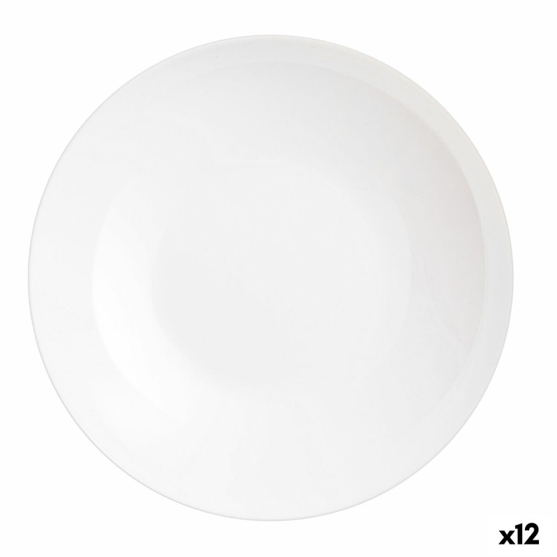 Piatto da pranzo Luminarc Friends Time Bianco Vetro Ø 26 cm Multiuso (12 Unità) Piatto da pranzo Luminarc Friends Time Bianco Vetro Ø 26 cm Multiuso (12 Unità)