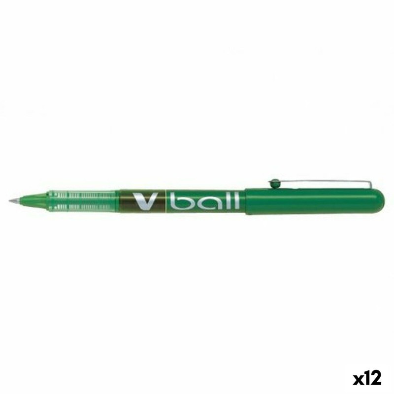 Penna Roller Pilot V Ball 0,7 mm Verde (12 Unità)