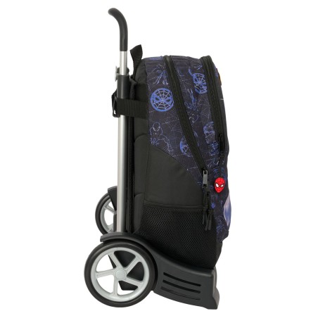 Trolley per la Scuola Spider-Man Attack Nero 32 x 44 x 16 cm