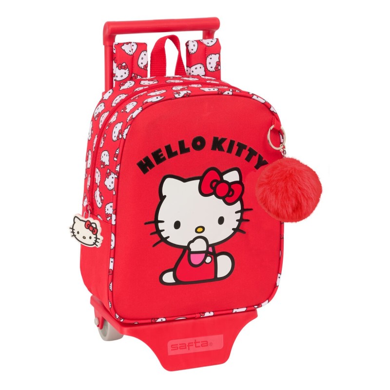 Zaino Scuola Hello Kitty Iconic Bianco Rosso 22 x 27 x 10 cm Zaino Scuola Hello Kitty Iconic Bianco Rosso 22 x 27 x 10 cm