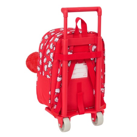Zaino Scuola Hello Kitty Iconic Bianco Rosso 22 x 27 x 10 cm