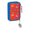 Astuccio Doppio The Paw Patrol Cool Azzurro Rosso 12.5 x 19.5 x 4 cm 29 Pezzi