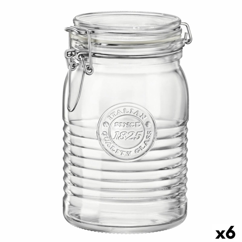 Barattolo di Vetro Bormioli Rocco Officina Trasparente Vetro 1,15 L (6 Unità) Barattolo di Vetro Bormioli Rocco Officina Trasparente Vetro 1,15 L (6 Unità)