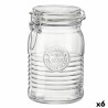 Barattolo di Vetro Bormioli Rocco Officina Trasparente Vetro 1,15 L (6 Unità)