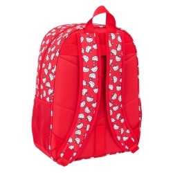 Zaino Scuola Hello Kitty Iconic Bianco Rosso 33 x 42 x 14 cm