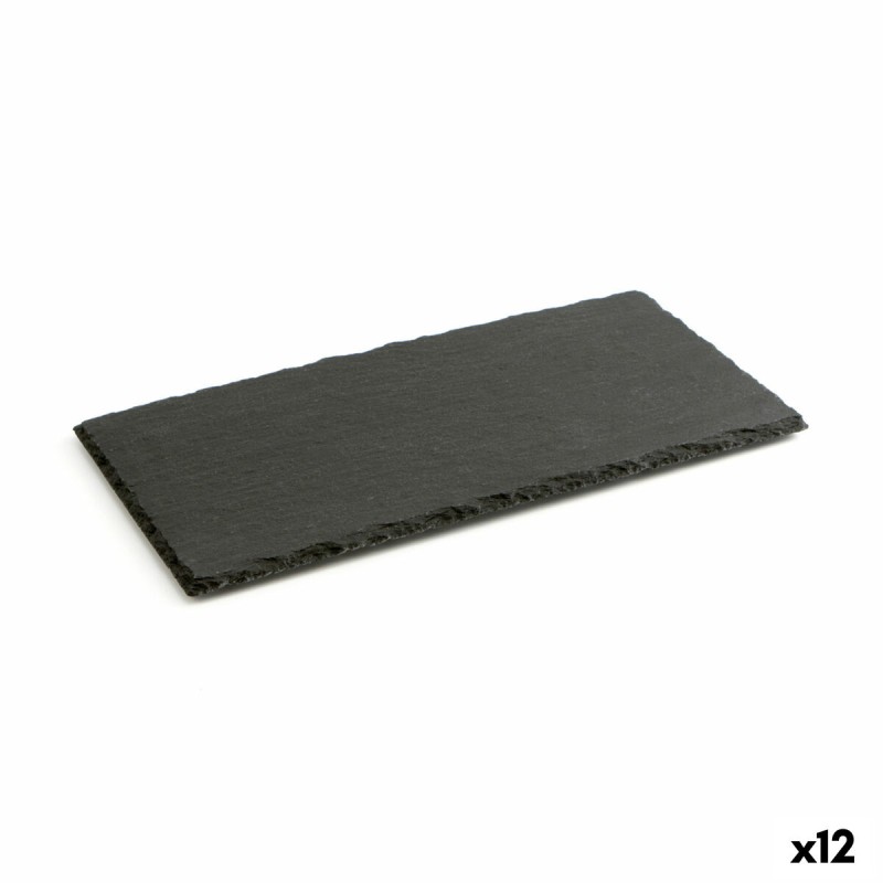 Vassoio di Ceramica Effetto Lavagna Quid Gastro Fun Nero (32 x 17 cm) (12 Unità) Vassoio di Ceramica Effetto Lavagna Quid Gastro Fun Nero (32 x 17 cm) (12 Unità)