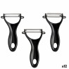 Pela Verdure e Frutta Kinvara 86886 Nero Acciaio inossidabile Set (12 Unità)