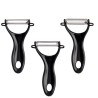 Pela Verdure e Frutta Kinvara 86886 Nero Acciaio inossidabile Set (12 Unità)