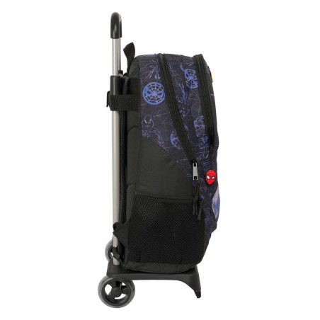 Trolley per la Scuola Spider-Man Attack Nero 32 x 44 x 16 cm