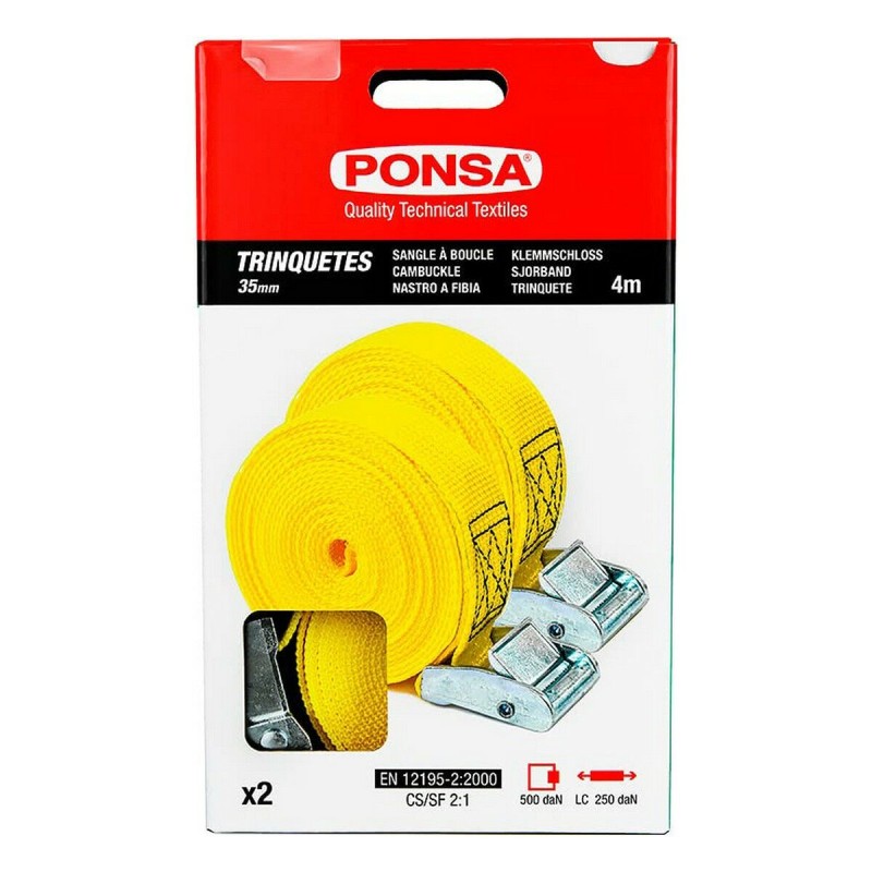 Dente di arresto Ponsa 027,048,035,108 Giallo 35 mm x 4 m 2 Unità Dente di arresto Ponsa 027,048,035,108 Giallo 35 mm x 4 m 2 Unità