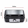 Macchina da Waffle Alpina 1000 W Argentato