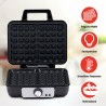 Macchina da Waffle Alpina 1000 W Argentato