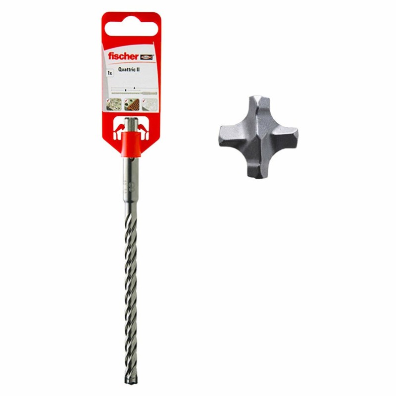Set di trapani Fischer Quattric II SDS Plus Acciaio Calcestruzzo Set di trapani Fischer Quattric II SDS Plus Acciaio Calcestruzzo