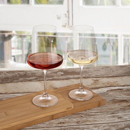 Calice per vino Bohemia Crystal Loira Trasparente Vetro 570 ml (6 Unità)