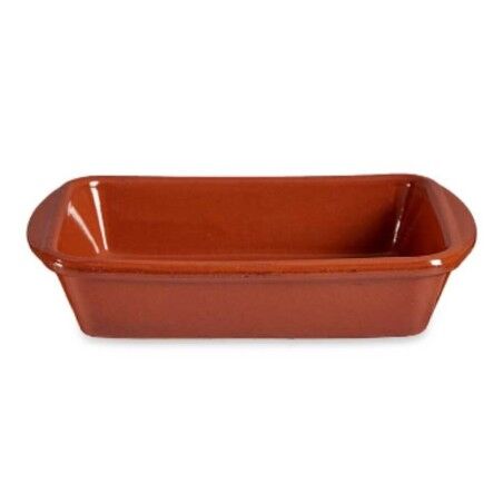 Pirofila da Forno Argilla cotta Rettangolare 14,5 x 4 x 20 cm (16 Unità)