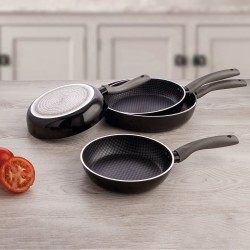 Padella Quid Honey Nero Metallo Ø 28 cm (6 Unità)