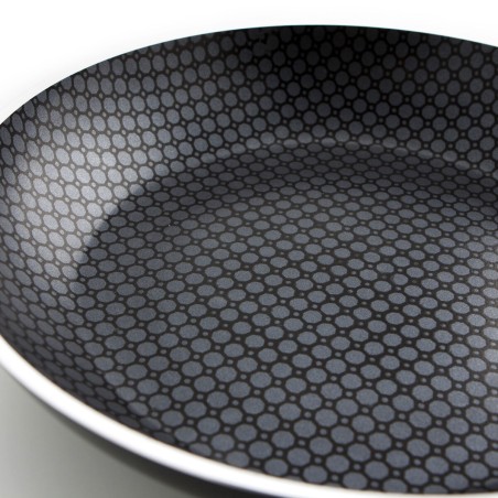 Padella Quid Honey Nero Metallo Ø 28 cm (6 Unità)