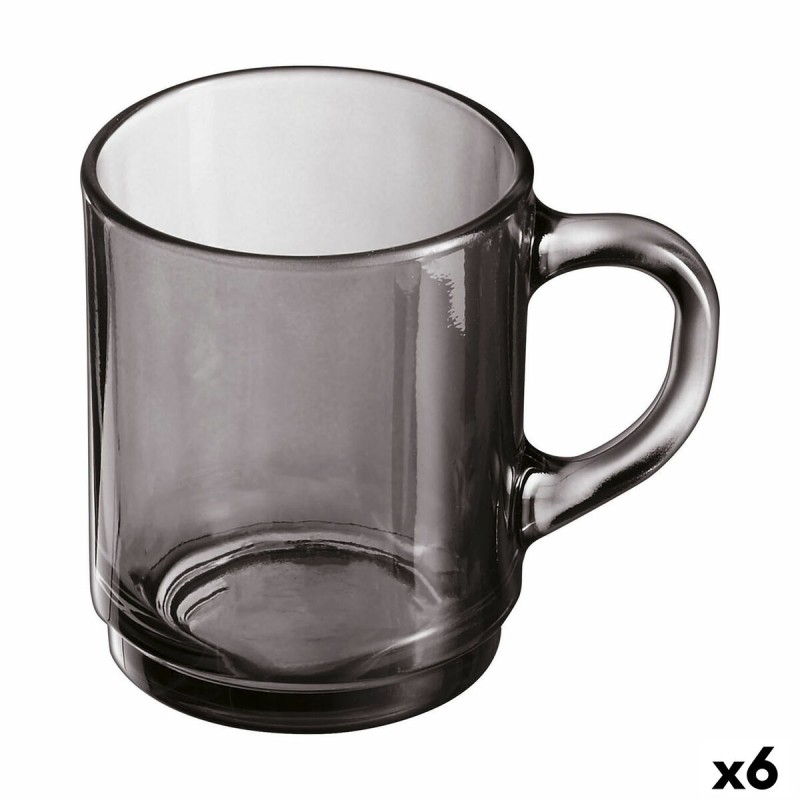 Tazza Luminarc Alba Grigio Vetro 250 ml (6 Unità) Tazza Luminarc Alba Grigio Vetro 250 ml (6 Unità)