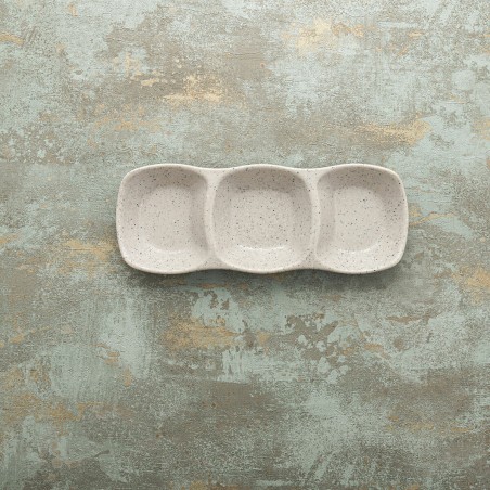 Vassoio per aperitivi Bidasoa Ikonic Grigio Plastica Melammina 28,6 x 10,9 x 3,1 cm (12 Unità) (Pack 12x)
