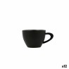 Set di Tazze da Caffè Bidasoa Fosil Nero Ceramica Allumina 800 ml (12 Unità)