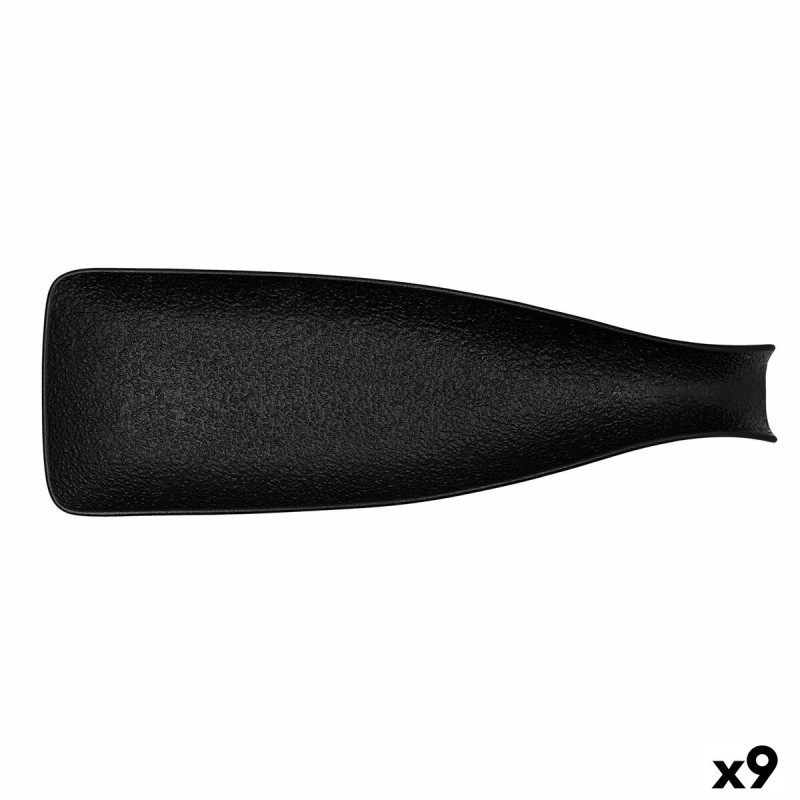 Vassoio per aperitivi Bidasoa Fosil Nero Ceramica Allumina Bottiglia 38,5 x 12,7 x 4,8 cm (9 Unità) Vassoio per aperitivi Bidasoa Fosil Nero Ceramica Allumina Bottiglia 38,5 x 12,7 x 4,8 cm (9 Unità)