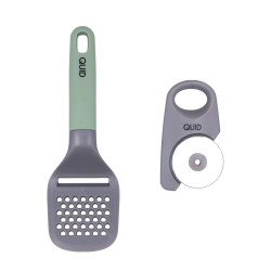 Tagliapizza Quid Ozon Verde Metallo 2 Pezzi