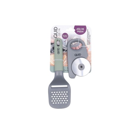 Tagliapizza Quid Ozon Verde Metallo 2 Pezzi