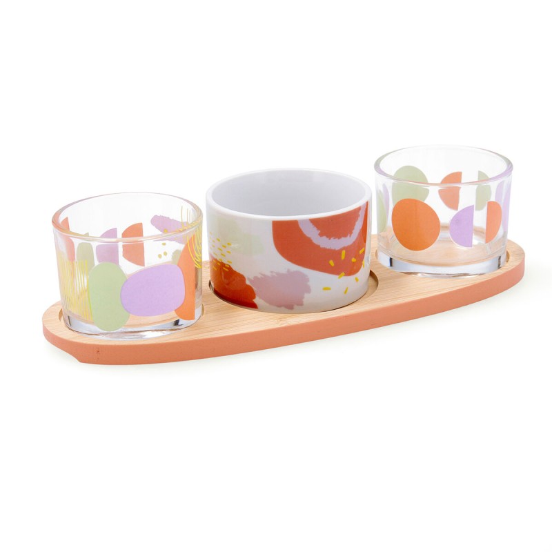 Set da portata Quid Kaleido Multicolore Legno 25 x 10 x 5,5 cm (4 Pezzi) Set da portata Quid Kaleido Multicolore Legno 25 x 10 x 5,5 cm (4 Pezzi)